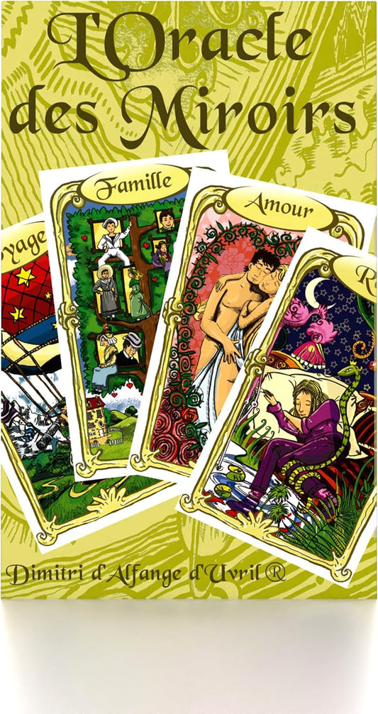 Grimaud - The Oracle of Mirrors - Divinatory Card Game - Divinatory Oracle - Cartomancy, Green Yellow