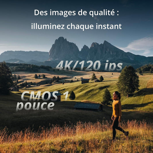 DJI Osmo Pocket 3 Créateur Bundle, camera vlog CMOS 1'' et Vidéo 4K/120 ips, digital et petite, Stabilisation à 3 axes, Suivi Facial/Objet, MAP rapide, avec Micro pour un Son net
