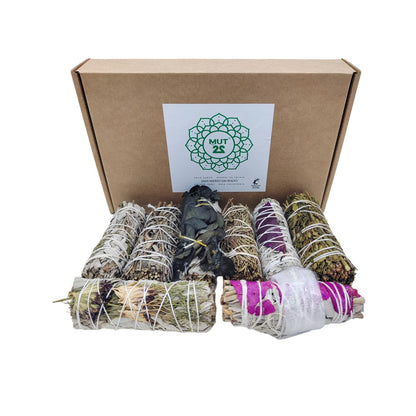 MUT22 4 Natural and Ecological White Sage Burning Stick, Natural Sahumerio, Purification of Negative Energies