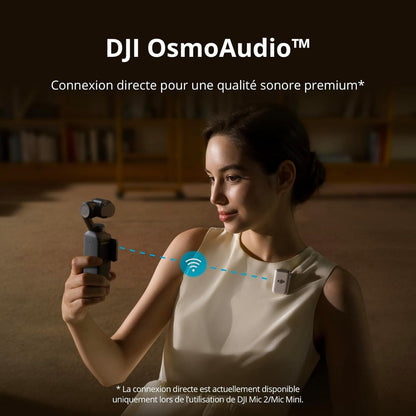 DJI Osmo Pocket 3 Créateur Bundle, camera vlog CMOS 1'' et Vidéo 4K/120 ips, digital et petite, Stabilisation à 3 axes, Suivi Facial/Objet, MAP rapide, avec Micro pour un Son net