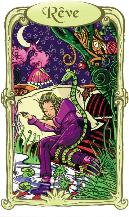 Grimaud - The Oracle of Mirrors - Divinatory Card Game - Divinatory Oracle - Cartomancy, Green Yellow