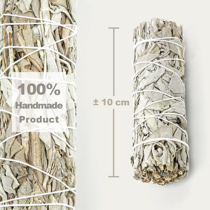 MUT22 4 Natural and Ecological White Sage Burning Stick, Natural Sahumerio, Purification of Negative Energies