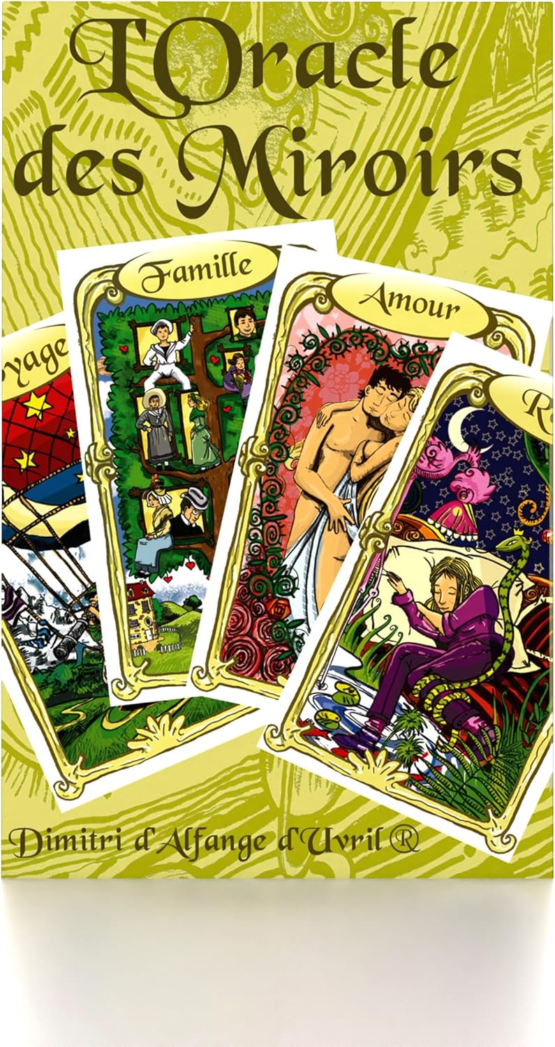Grimaud - The Oracle of Mirrors - Divinatory Card Game - Divinatory Oracle - Cartomancy, Green Yellow