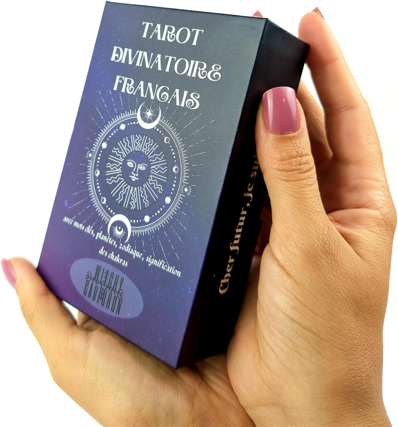 Witchy Cauldron Tarot Cards for Beginners in French with Guide