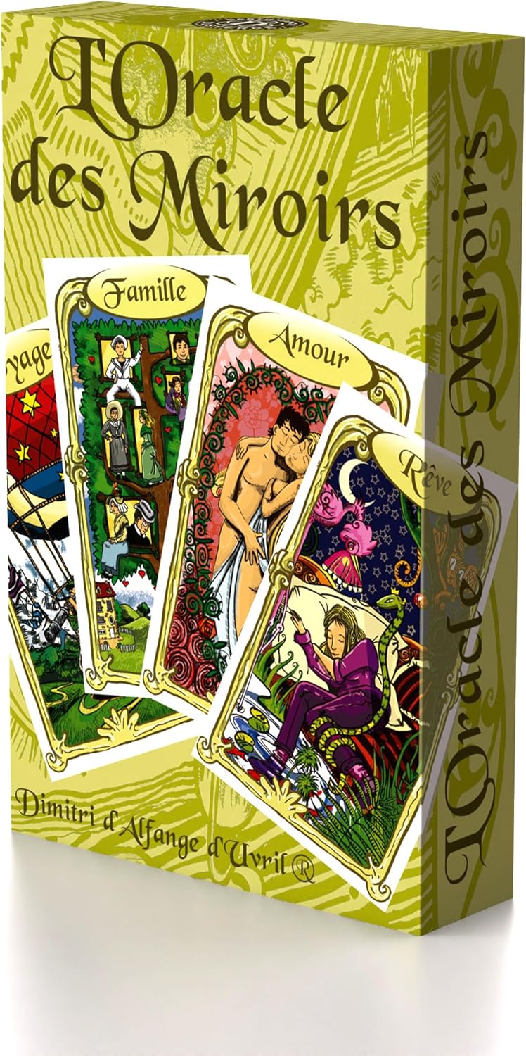 Grimaud - The Oracle of Mirrors - Divinatory Card Game - Divinatory Oracle - Cartomancy, Green Yellow