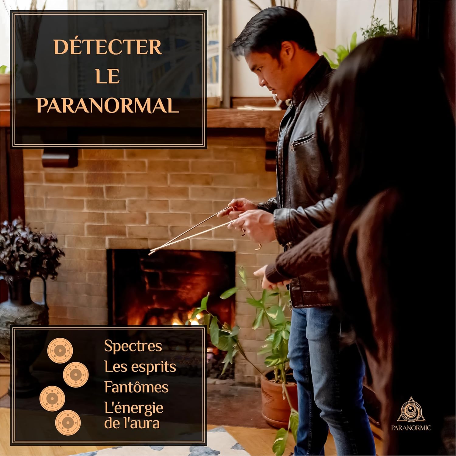 Copper Radiesthesia Kit - 2 Dowsing Wands with Quartz Pendulum, Natural Quartz, Rotating Handles, Dosing Mat and Pouch for Divination, Beginners and Practitioners