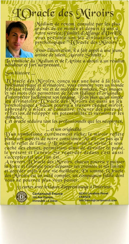 Grimaud - The Oracle of Mirrors - Divinatory Card Game - Divinatory Oracle - Cartomancy, Green Yellow