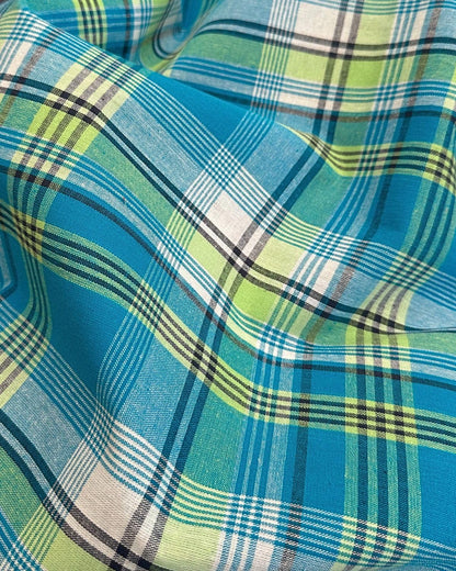 Madras Antillean Guadeloupe Fabric 11 Colours Oeko-Tex 150 g/m² – per 50 cm – For Costumes, Furnishings, Dresses, Caribbean Skirts (Red Orange Yellow Black)